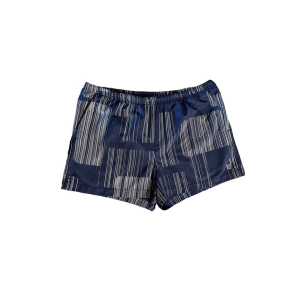 Nike Pants - Nike Women’s Challenge Court Tennis Shorts Vtg L 12-14 Blue White Stripes